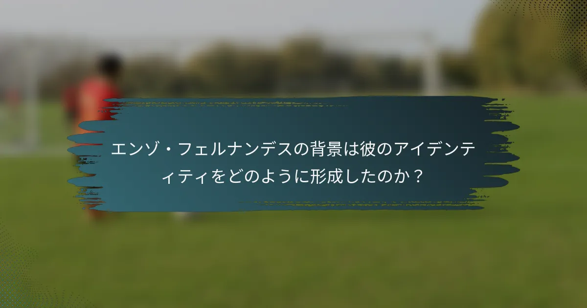 エンゾ・フェルナンデスの背景は彼のアイデンティティをどのように形成したのか？